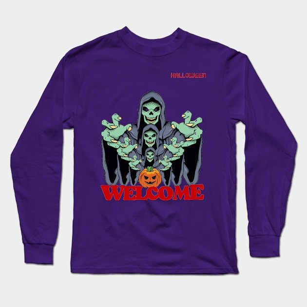 halloween is coming Long Sleeve T-Shirt by funnyd